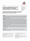 Research paper thumbnail of Temporary sympathectomy in chronic refractory angina: a randomised, double-blind, placebo-controlled trial