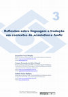 Research paper thumbnail of Reflexões Sobre Linguagem e Tradução Em Contextos De Scanlation e Fanfic