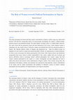 Research paper thumbnail of The Role of Women towards Political Participation in Nigeria