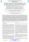 Research paper thumbnail of In-Depth Analysis on the Germinability , Soil Mineral Composition and Seed Oil Content of Barbados Nut ( Jatropha Curcas L . )