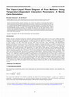 Research paper thumbnail of The Vapor-Liquid Phase Diagram of Pure Methane Using Temperature-Dependent Interaction Parameters: A Monte Carlo Simulation