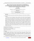 Research paper thumbnail of Micro and macroeconomic determinants of profitability of conventional banks and stock performance using Tobin’s Q ratio: Evidence from the banking sector of Pakistan