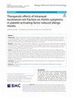 Research paper thumbnail of Therapeutic effects of intranasal tocotrienol-rich fraction on rhinitis symptoms in platelet-activating factor induced allergic rhinitis