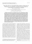 Research paper thumbnail of Real-Time Reverse Transcription-PCR Analysis of Expression of Halobenzoate and Salicylate Catabolism-Associated Operons in Two Strains of Pseudomonas aeruginosa