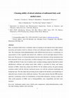 Research paper thumbnail of Cleaning Ability of Mixed Solutions of Sulfonated Fatty Acid Methyl Esters