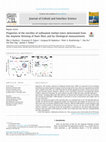 Research paper thumbnail of Properties of the micelles of sulfonated methyl esters determined from the stepwise thinning of foam films and by rheological measurements