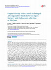 Research paper thumbnail of Upper Urinary Tract Calculi in Senegal: A Comparative Study between Open Surgery and Endoscopy, a Review of 89 Cases