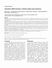 Research paper thumbnail of Clostridium difficile infection: a Serbian single-center experience