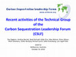 Research paper thumbnail of Recent Activities of the Technical Group of the Carbon Sequestration Leadership Forum (CSLF)