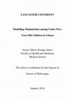 Research paper thumbnail of Modelling malnutrition among under-five-year-old children in Ghana