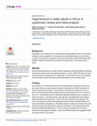 Research paper thumbnail of Hypertension in older adults in Africa: A systematic review and meta-analysis