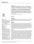 Research paper thumbnail of Multilevel analysis of predictors of multiple indicators of childhood vaccination in Nigeria