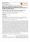 Research paper thumbnail of Effects of Zn Substitution on Structure Factors, Debye-Waller Factors and Related Structural Properties of the Mg<sub>1-x</sub>Zn<sub>x</sub>FeNiO<sub>4</sub> Spinels