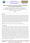 Research paper thumbnail of Implementation of PDCA Cycleto Improve Quality of Animal Protein Levels in Traditional Medicinal Products