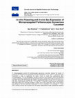 Research paper thumbnail of In-vitro Flowering and in-vivo Sex Expression of Micropropagated Parthenocarpic Gynoecious Cucumber