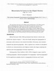 Research paper thumbnail of Mountains & Caves in the Elijah Stories (1 Kgs 18:1-19:21)