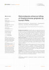 Research paper thumbnail of Metronidazole enhances killing of Porphyromonas gingivalis by human PMNs