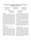 Research paper thumbnail of Autonomous UAV Simulator for Research and Development Applied to 5G Networks