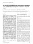 Research paper thumbnail of Do the capacity and kinetics for modification of xanthophyll cycle pool size depend on growth irradiance in temperate trees?