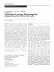 Research paper thumbnail of Photoprotection in evergreen Mediterranean plants during sudden periods of intense cold weather