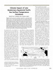 Research paper thumbnail of Climate Impact of Late Quaternary Equatorial Pacific Sea Surface Temperature Variations