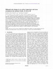 Research paper thumbnail of Millennial scale changes in sea surface temperature and ocean circulation in the northeast Pacific, 10-60 kyr BP