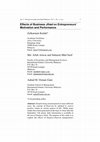 Research paper thumbnail of Effects of business Jihad on entrepreneurs' motivation and performance