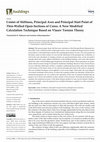 Research paper thumbnail of Center of Stiffness, Principal Axes and Principal Start Point of Thin-Walled Open-Sections of Cores: A New Modified Calculation Technique Based on Vlasov Torsion Theory