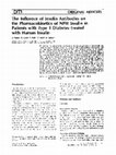 Research paper thumbnail of The Influence of Insulin Antibodies on the Pharmacokinetics of NPH Insulin in Patients with Type 1 Diabetes treated with Human Insulin