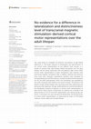 Research paper thumbnail of No evidence for a difference in lateralization and distinctiveness level of transcranial magnetic stimulation-derived cortical motor representations over the adult lifespan