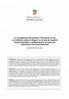 Research paper thumbnail of La competencia del profesor "Promover el uso y la reflexión sobre la lengua" en el aula de español lengua extranjera: categorización en tareas de interacción oral conversacional.
The Teacher's Competence 'Promoting Use and Reflection on Language' in SFL conversational oral interaction tasks