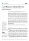 Research paper thumbnail of Overcoming Risk Aversion Regarding Energy Efficiency Practices through Mimetic Pressure and Financial Slack: Findings from the Moroccan Manufacturing Sector