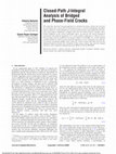 Research paper thumbnail of Closed-Path J-Integral Analysis of Bridged and Phase-Field Cracks