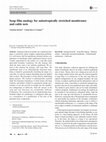 Research paper thumbnail of Soap film analogy for anisotropically stretched membranes and cable nets