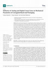 Research paper thumbnail of Influence of Analog and Digital Crease Lines on Mechanical Parameters of Corrugated Board and Packaging