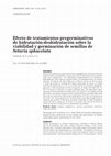 Research paper thumbnail of Efecto de tratamientos pregerminativos de hidratación-deshidratación sobre la viabilidad y germinación de semillas de Setaria sphacelata