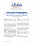 Research paper thumbnail of Impacts of generic competition and benefit management practices on spending for prescription drugs: evidence from Medicare's Part D benefit