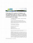 Research paper thumbnail of Chloroplast DNA analysis of Tunisian cork oak populations (Quercus suber L.): sequence variations and molecular evolution of the trnL (UAA)-trnF (GAA) region