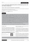 Research paper thumbnail of A case-control study of fingerprint patterns of both hands in persons with and without schizophrenia