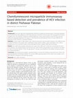 Research paper thumbnail of Chemiluminescent microparticle immunoassay based detection and prevalence of HCV infection in district Peshawar Pakistan