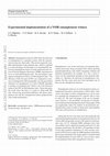 Research paper thumbnail of Experimental implementation of a NMR entanglement witness