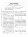 Research paper thumbnail of Optimal estimation of quantum processes using incomplete information: variational quantum process tomography