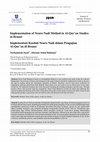 Research paper thumbnail of Implementation of Neuro Nadi Method in Al-Qur’an Studies in Brunei