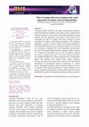 Research paper thumbnail of Effect of coping with stress training on the social adjustment of students with learning disability