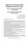 Research paper thumbnail of Análisis de la alteración del asfalto colombiano en inmersión en agua