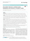 Research paper thumbnail of Association between vertebral artery hypoplasia and posterior circulation stroke