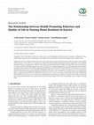 Research paper thumbnail of The Relationship between Health Promoting Behaviors and Quality of Life in Nursing Home Residents in Kayseri