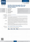 Research paper thumbnail of The Effect of Oral Contraceptive Pills on the Macula, the Retinal Nerve Fiber Layer, and Choroidal Thickness