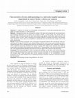 Research paper thumbnail of Characteristics of acute adult poisonings in a university hospital emergency department in central Turkey: a three-year analysis