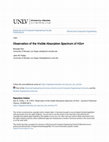 Research paper thumbnail of Observation of the visible absorption spectrum of H2O+